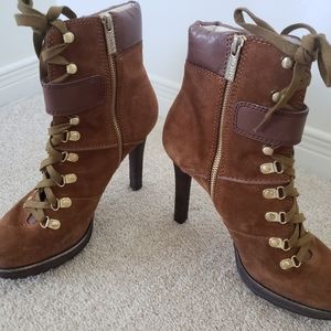 Michael Kors suede and leather boots